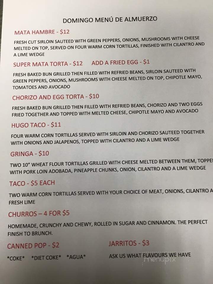 Casa12doce - Sherwood Park, AB menu_pic