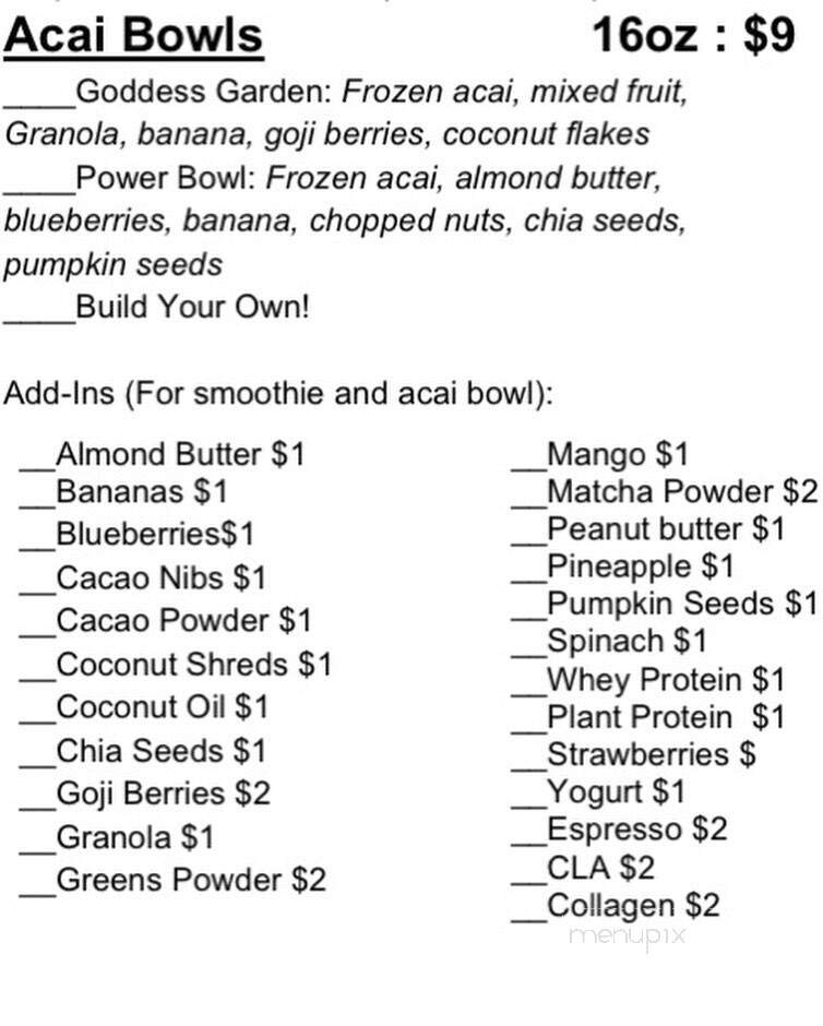 Good Earth Juice and Salad Bar - Monroe, LA menu_pic