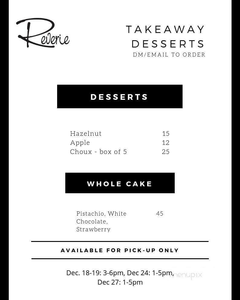Reverie Restaurant - London, ON