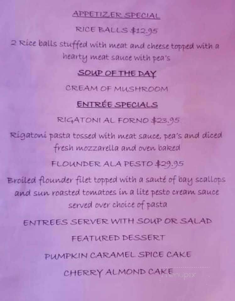 Romero's Tuscany By The Sea Italian Restaurant - Flagler Beach, FL menu_pic