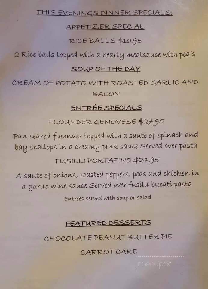 Romero's Tuscany By The Sea Italian Restaurant - Flagler Beach, FL menu_pic