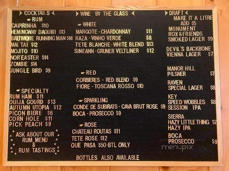 Heritage Smokehouse - Baltimore, MD menu_pic