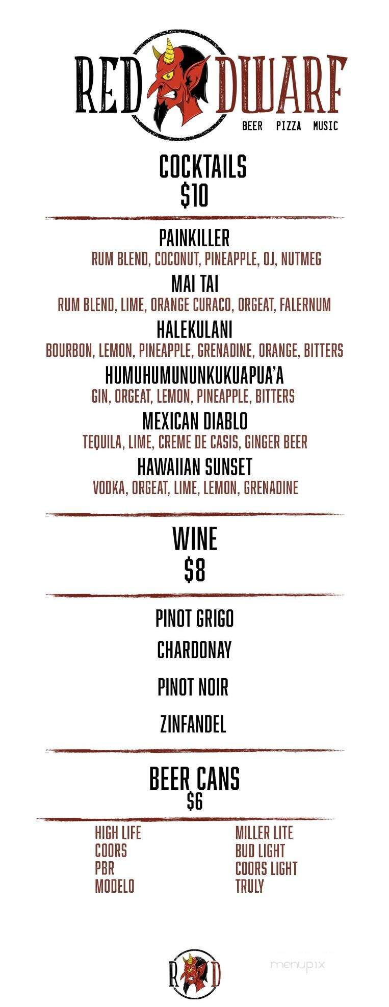 Red Dwarf - Las Vegas, NV menu_pic