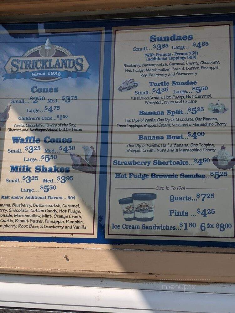 Stricklands Frozen Custard - Streetsboro, OH