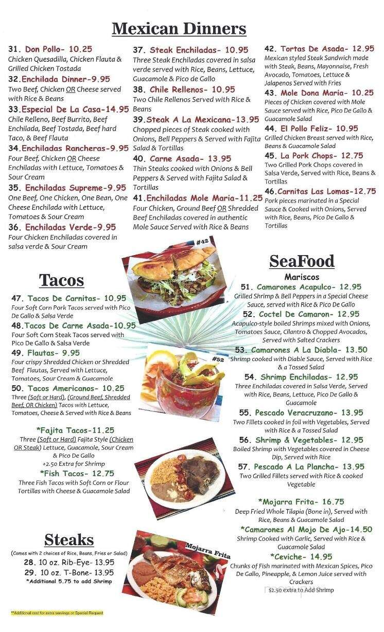 El Patron Mexican Grille - Navarre, FL menu_pic