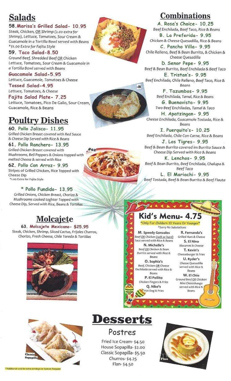 El Patron Mexican Grille - Navarre, FL menu_pic