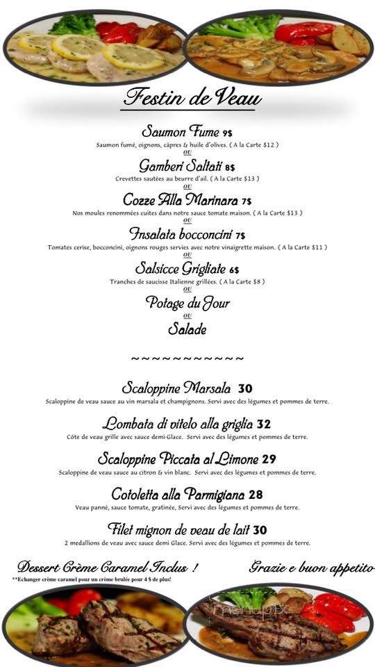 Restaurant Di Menna - Montreal, QC menu_pic