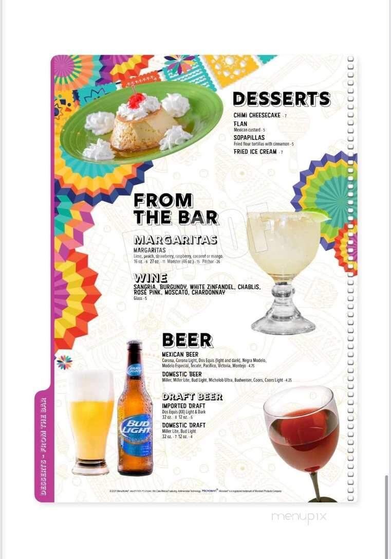 La Fiesta Mexican Restaurant - Morton, IL menu_pic