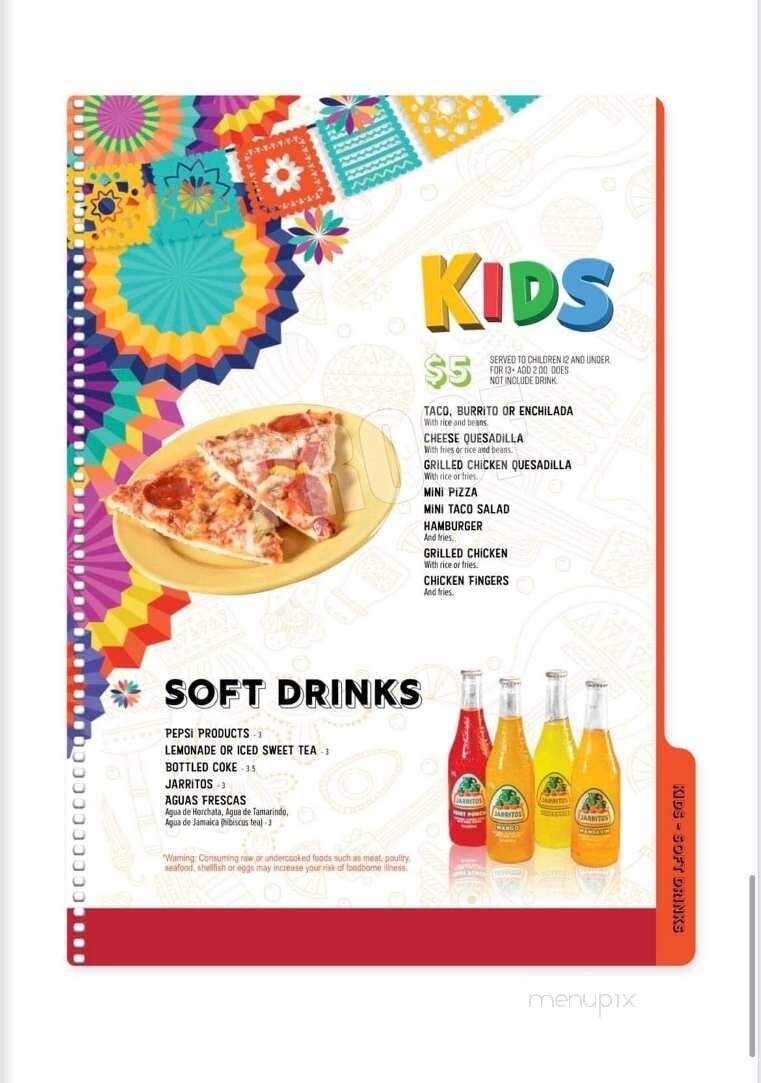 La Fiesta Mexican Restaurant - Morton, IL menu_pic
