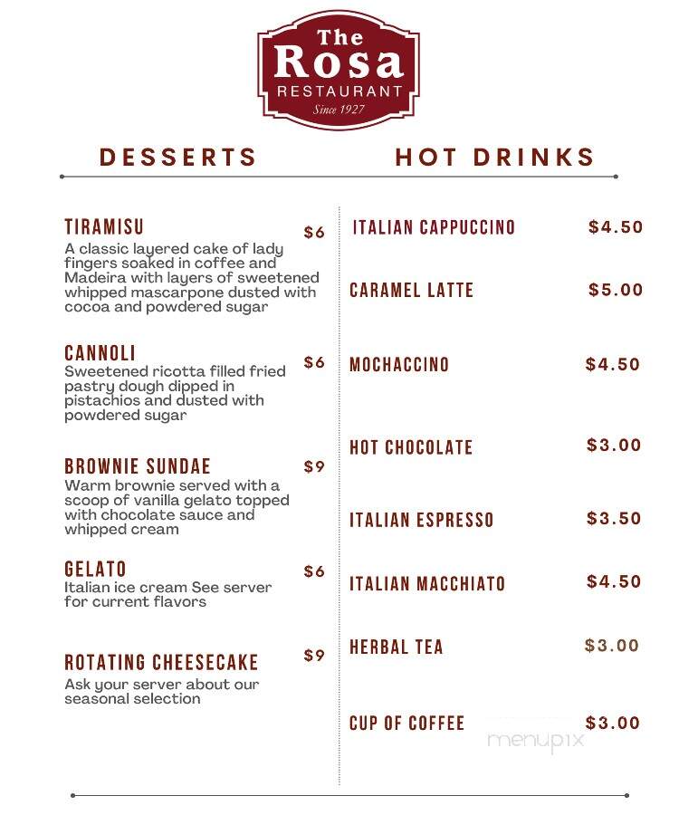 Rosa's Restaurant - Portsmouth, NH