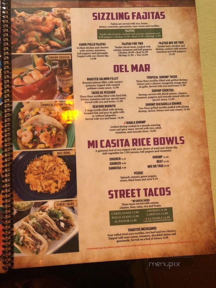 Mi Casita Restaurante - Laurinburg, NC menu_pic