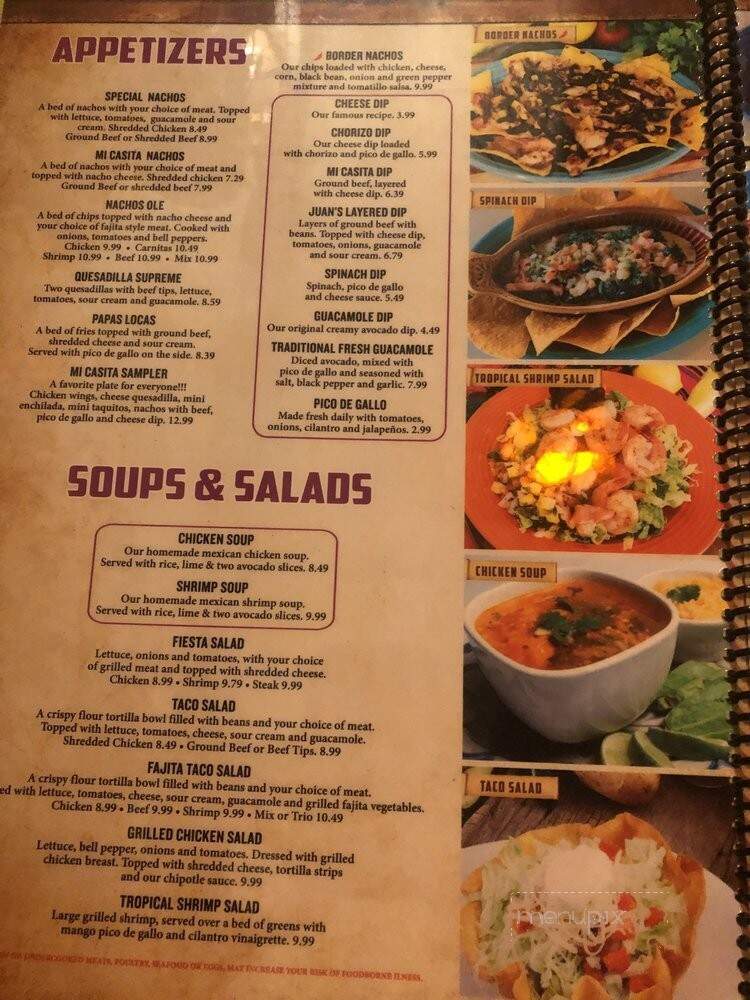 Mi Casita Restaurante - Laurinburg, NC menu_pic