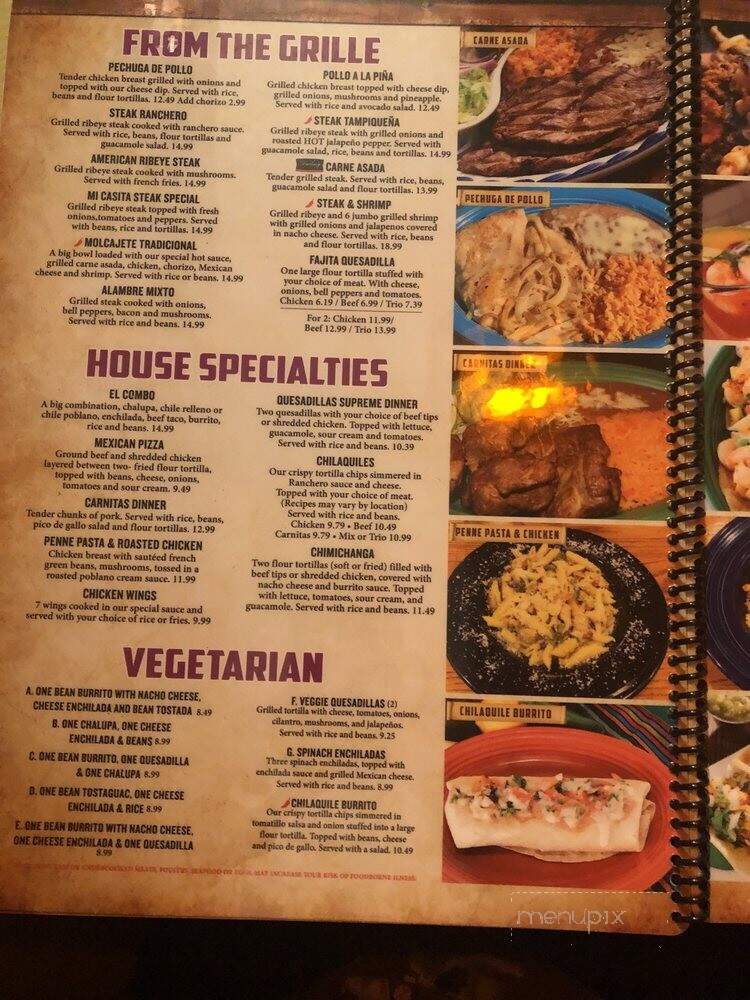 Mi Casita Restaurante - Laurinburg, NC menu_pic