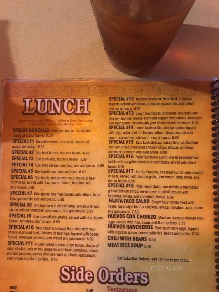 Mi Casita Restaurante - Laurinburg, NC menu_pic