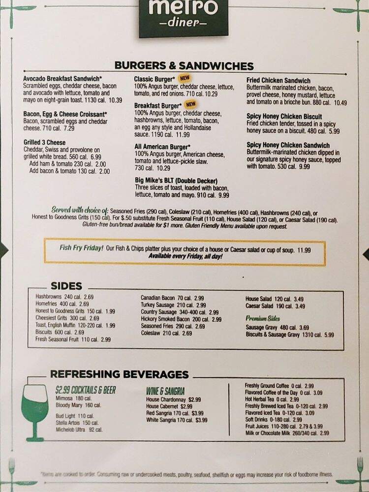 Metro Diner - Saint Petersburg, FL menu_pic