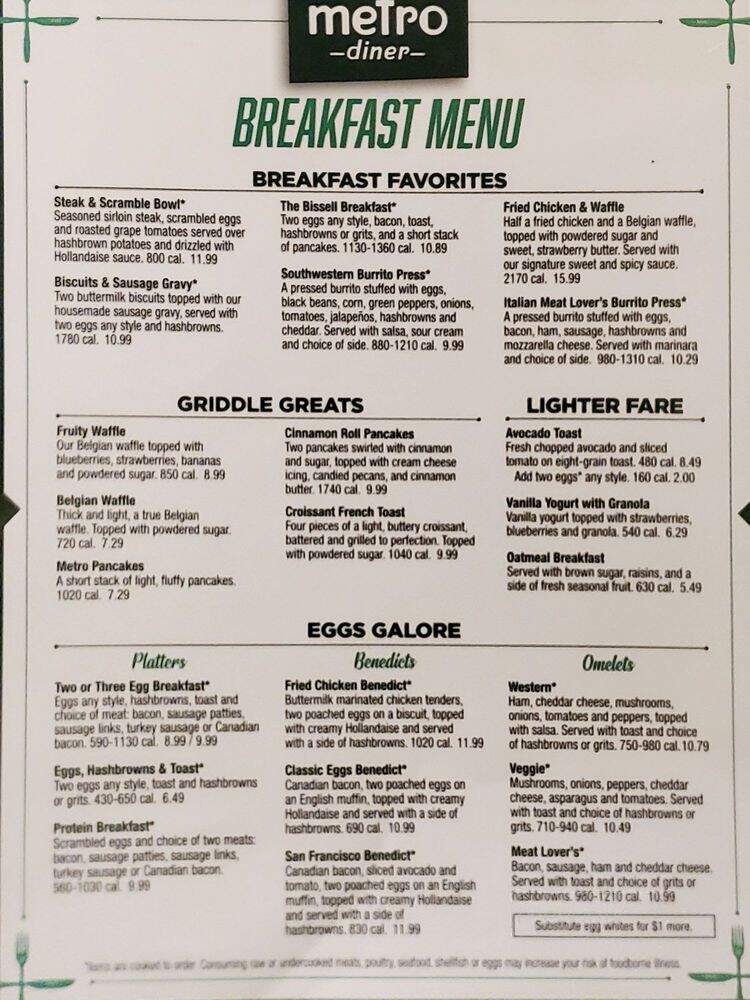 Metro Diner - Saint Petersburg, FL menu_pic
