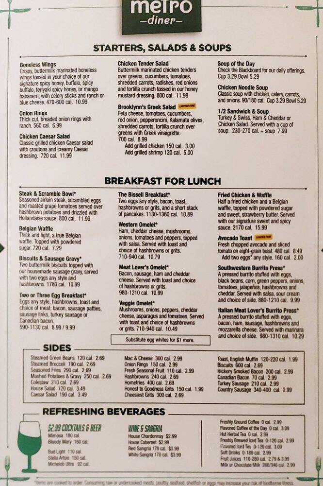 Metro Diner - Saint Petersburg, FL menu_pic