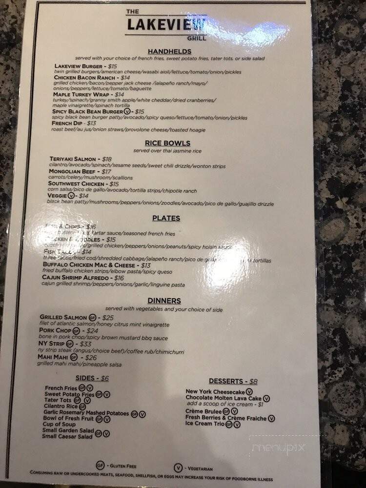 Lakeview Restaurant - Salt Lake City, UT menu_pic