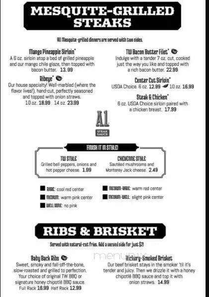 Tumbleweed Southwest Grill - Newark, OH menu_pic
