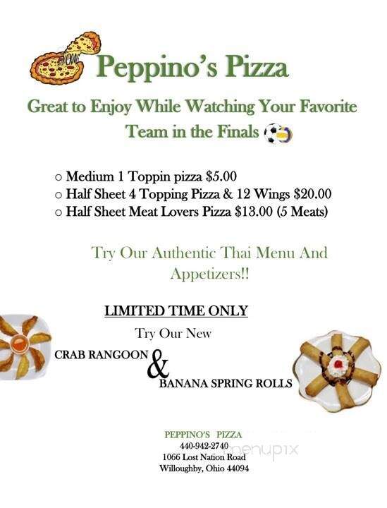 Peppino's Pizza - Willoughby, OH menu_pic