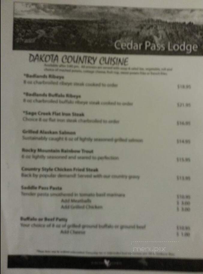 Cedar Pass Lodge Restaurant - Interior, SD