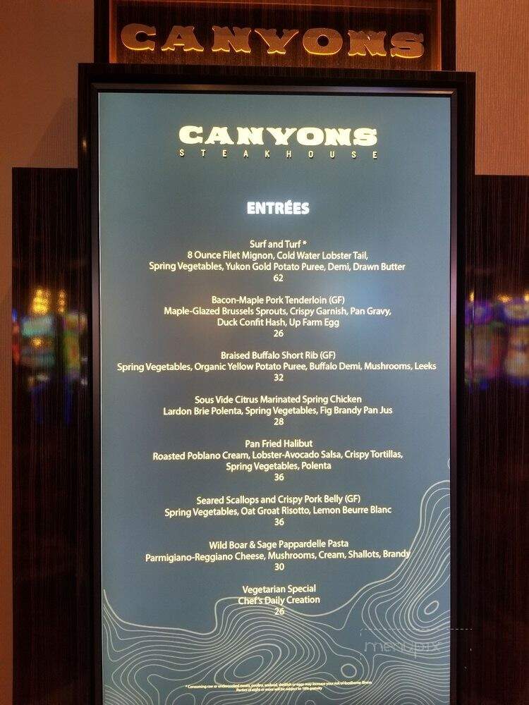 Soboba Steakhouse at Soboba Casino - San Jacinto, CA menu_pic