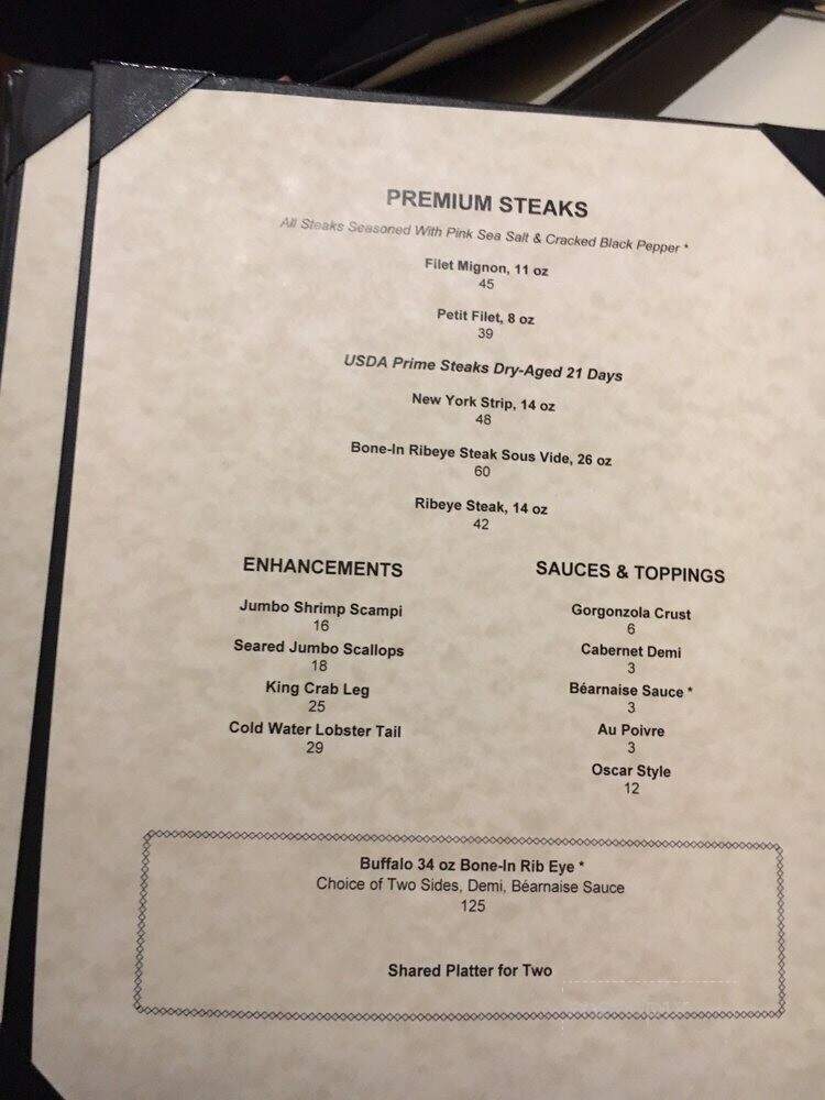 Soboba Steakhouse at Soboba Casino - San Jacinto, CA menu_pic