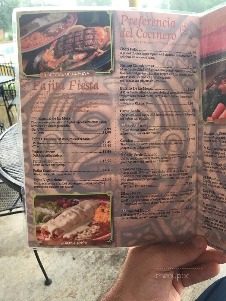 La Mesa Mexican Restaurant - Lansing, KS menu_pic