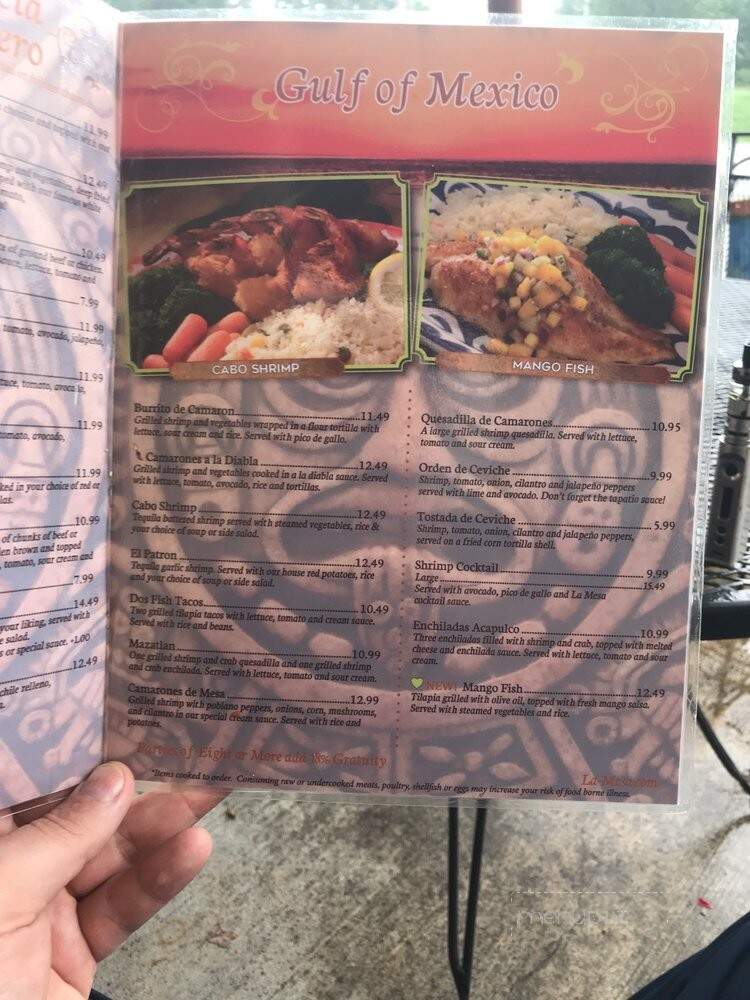 La Mesa Mexican Restaurant - Lansing, KS menu_pic
