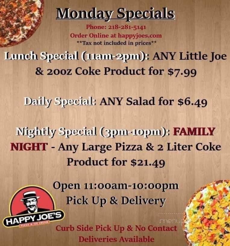 Happy Joe's Pizza & Ice Cream - Crookston, MN