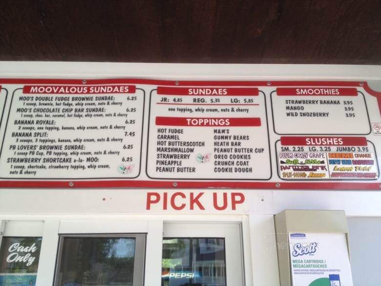 Moo's Place Homemade Ice Cream - Derry, NH menu_pic