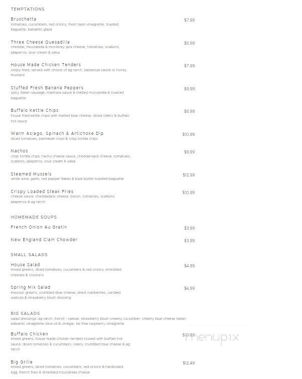 Allegheny Grille - Foxburg, PA menu_pic