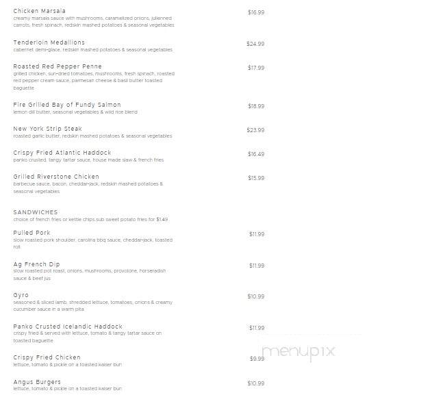 Allegheny Grille - Foxburg, PA menu_pic