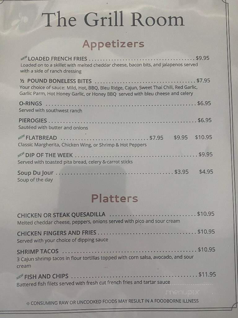 Blue Ridge Trail Golf Club - Mountain Top, PA menu_pic