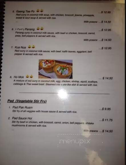 Imagine Thai Food - Campbell River, BC menu_pic