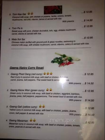 Imagine Thai Food - Campbell River, BC menu_pic