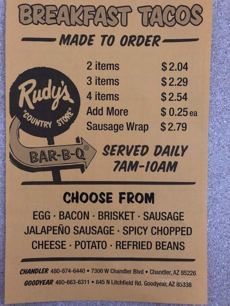Rudy's Country Store and Bar-B-Q - Gilbert, AZ