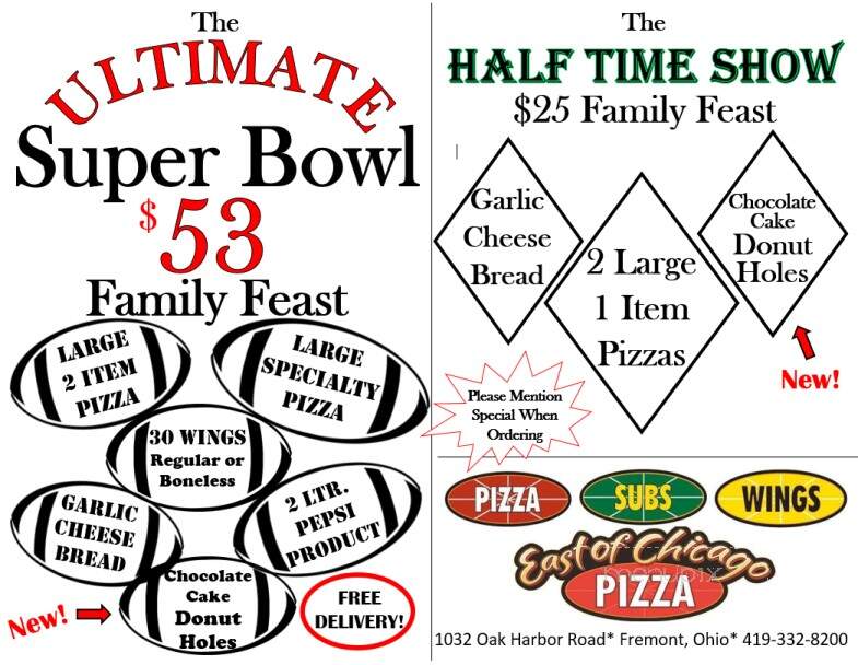 East of Chicago Pizza - Fremont, OH menu_pic
