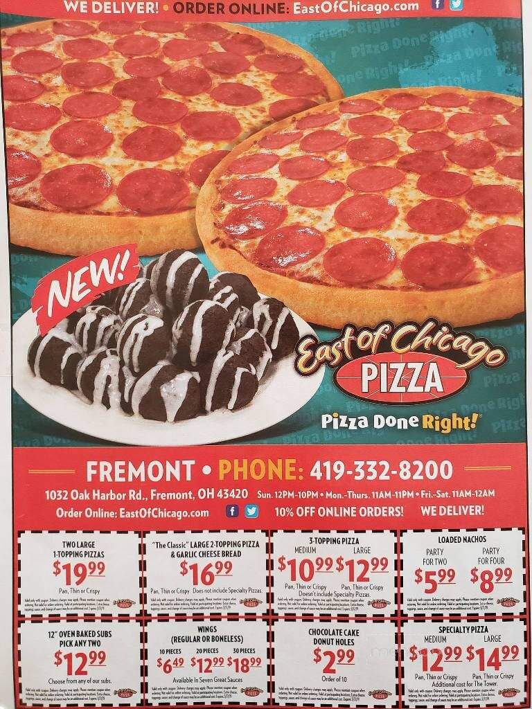 East of Chicago Pizza - Fremont, OH menu_pic