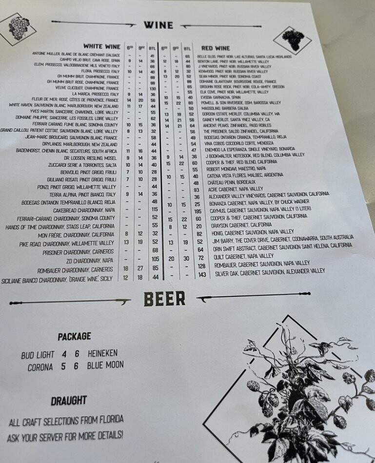 Ember & Iron - Jacksonville, FL menu_pic