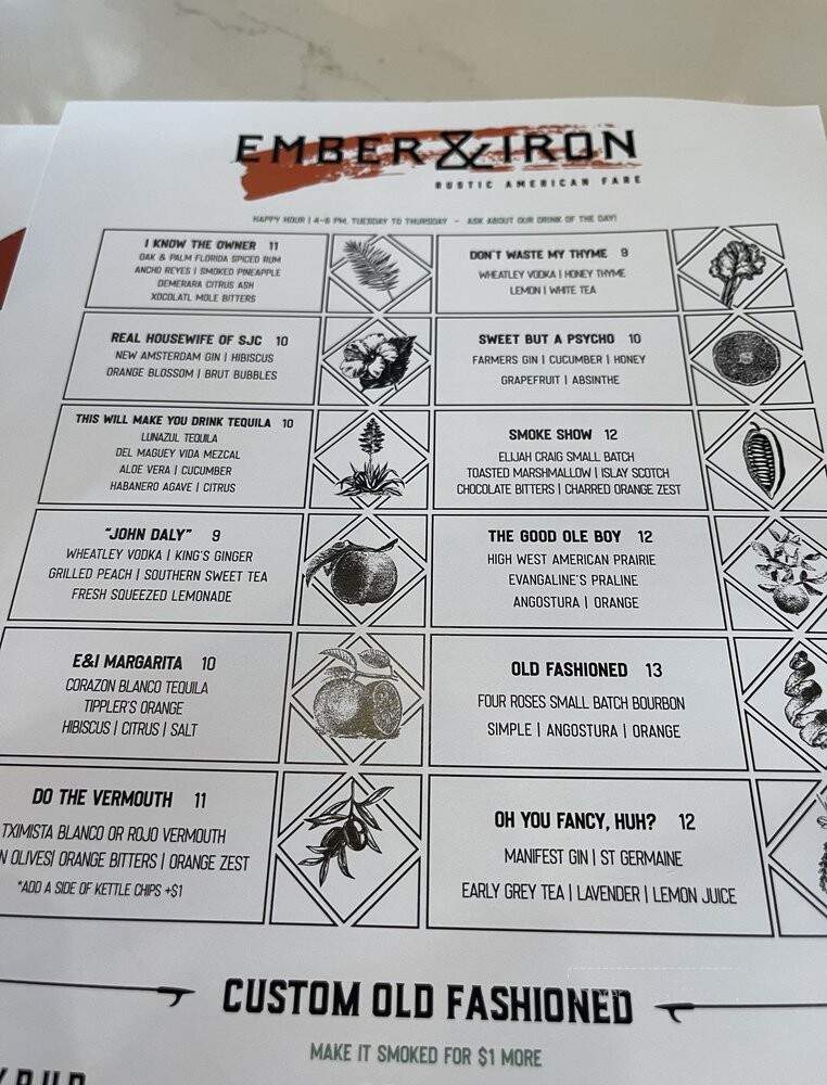 Ember & Iron - Jacksonville, FL menu_pic