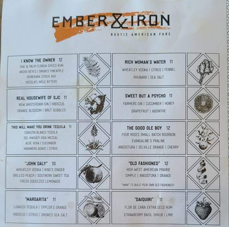 Ember & Iron - Jacksonville, FL menu_pic