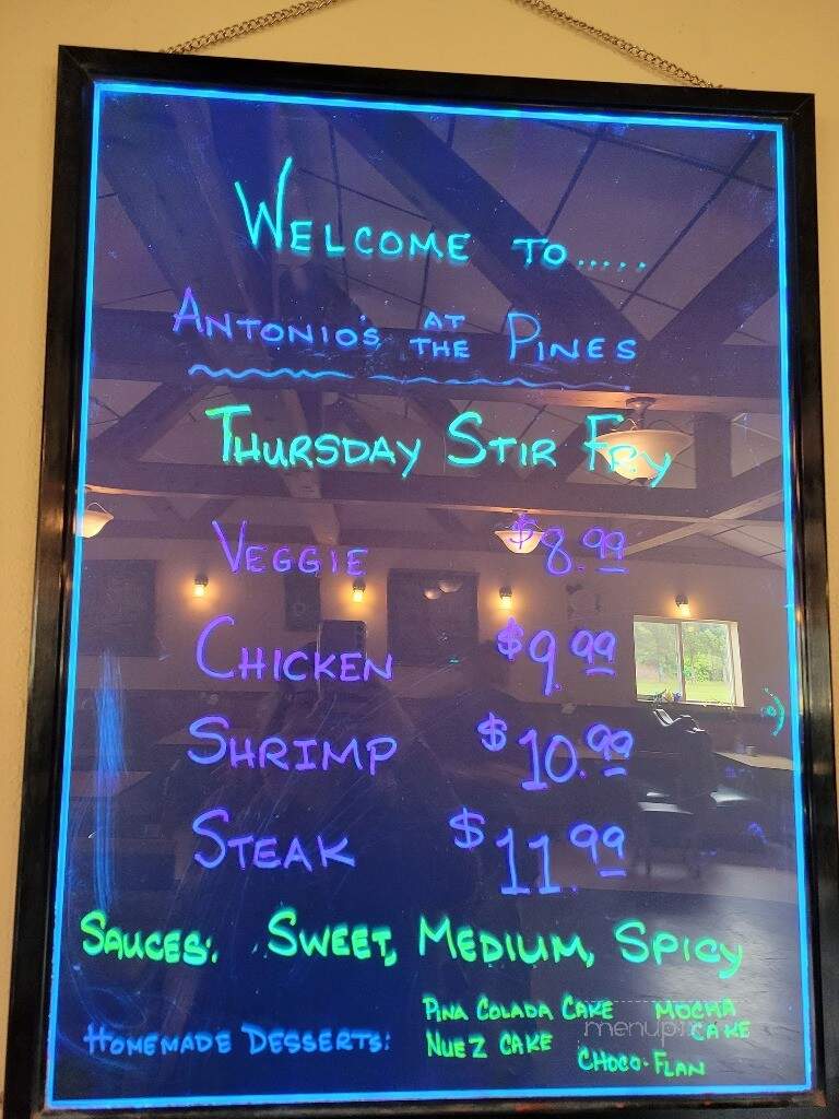 Antonio's at the Pines - Friendship, WI menu_pic