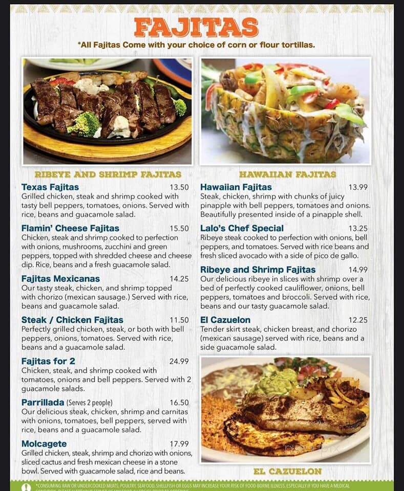 El Mezcal - Bowdon, GA menu_pic