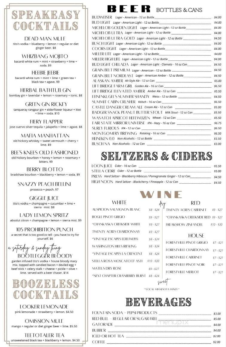 The Local 105 - New Prague, MN menu_pic