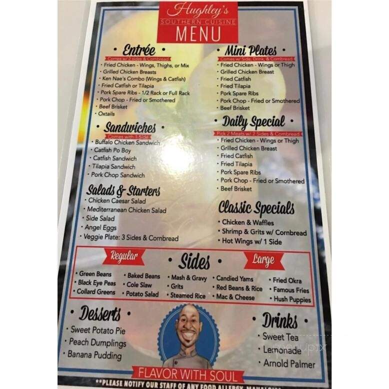 Hughley's Southern Cuisine - Aiea, HI menu_pic