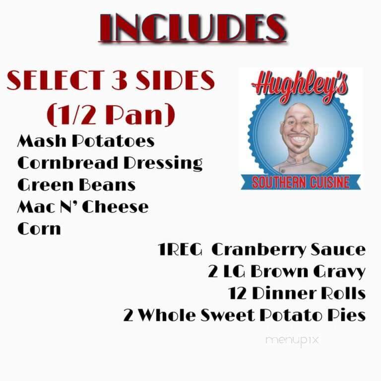 Hughley's Southern Cuisine - Aiea, HI menu_pic