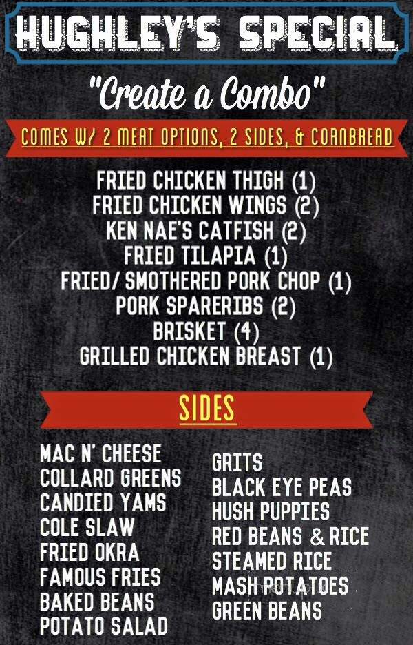 Hughley's Southern Cuisine - Aiea, HI menu_pic