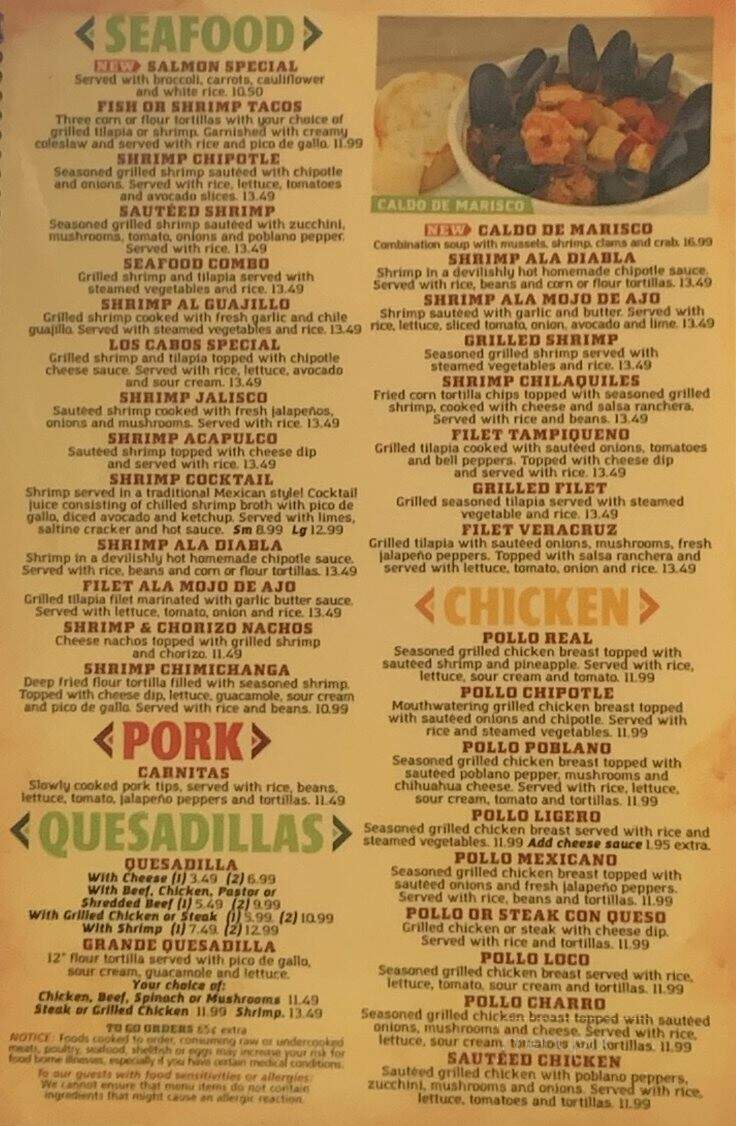El Molcajete - Russellville, KY menu_pic