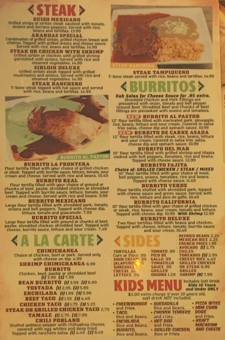 El Molcajete - Russellville, KY menu_pic